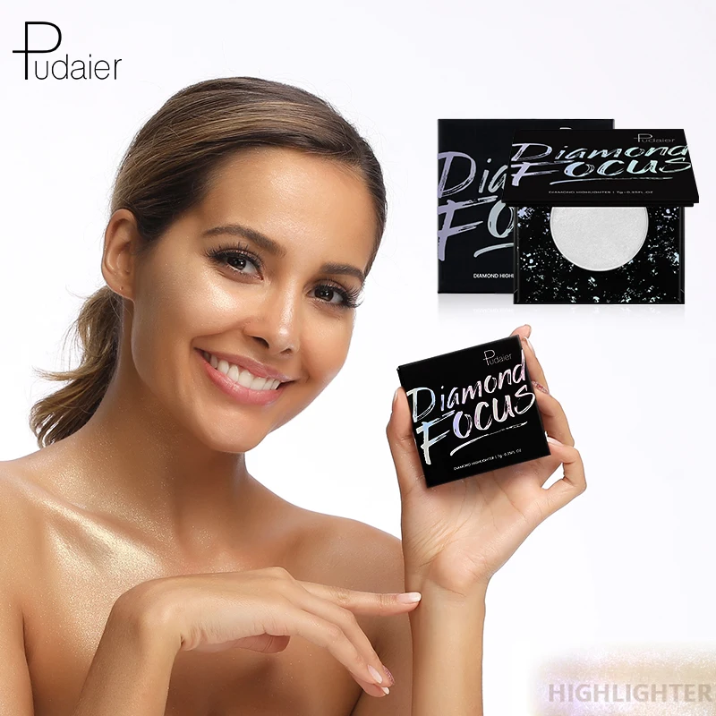 Алмазная хайлайтер Pudaier для макияжа лица осветитель долговечная водостойкая
