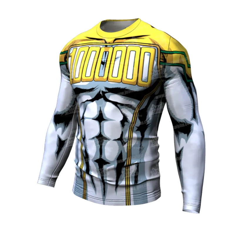 

Men Compression Running T Shirt Fitness Tight Long Sleeve Sport tshirt Training Jogging Shirts Gym Sportswear Quick Dry rashgard
