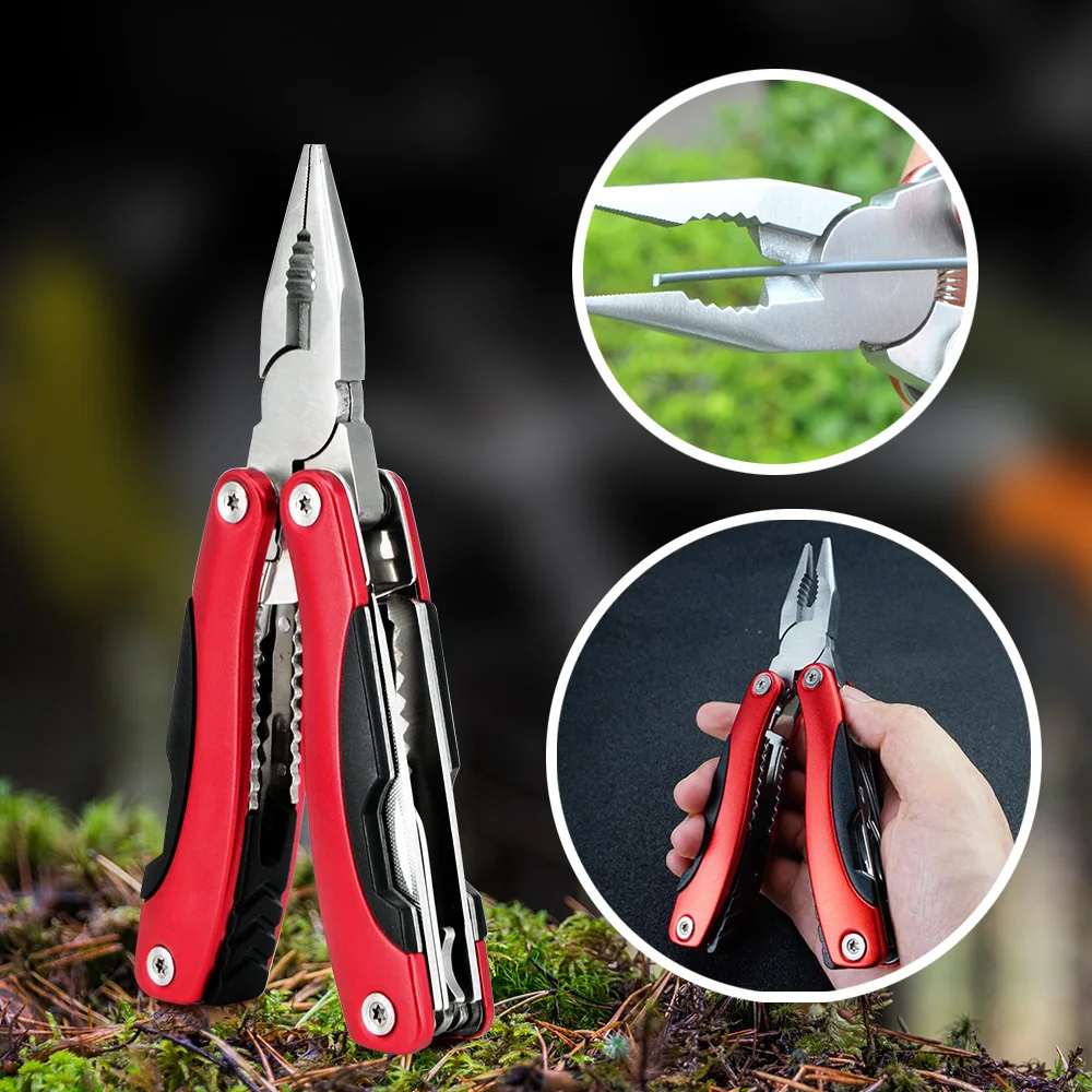 PRIVEST мульти инструмент складные плоскогубцы многофункциональный карманный