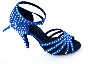 

dance with women's dance shoes adult middle Diamond Satin heel friendship dance shoes spring summer dance sandals