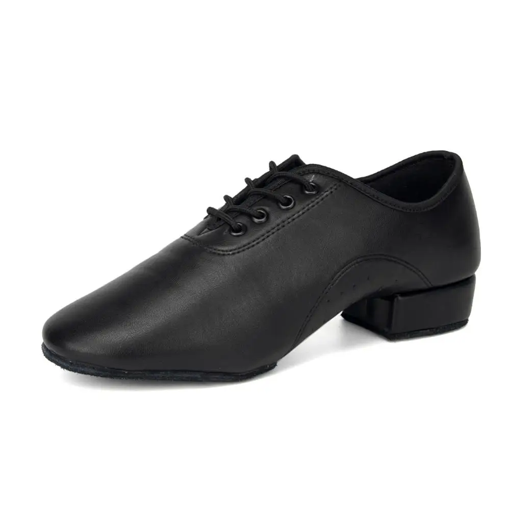 Men Latin Dance Shoes Ballroom Tango Dancing Shoes Children Boy 16CM-27.5CM Soft Patent Bright Wholesales Droppshopping Sales
