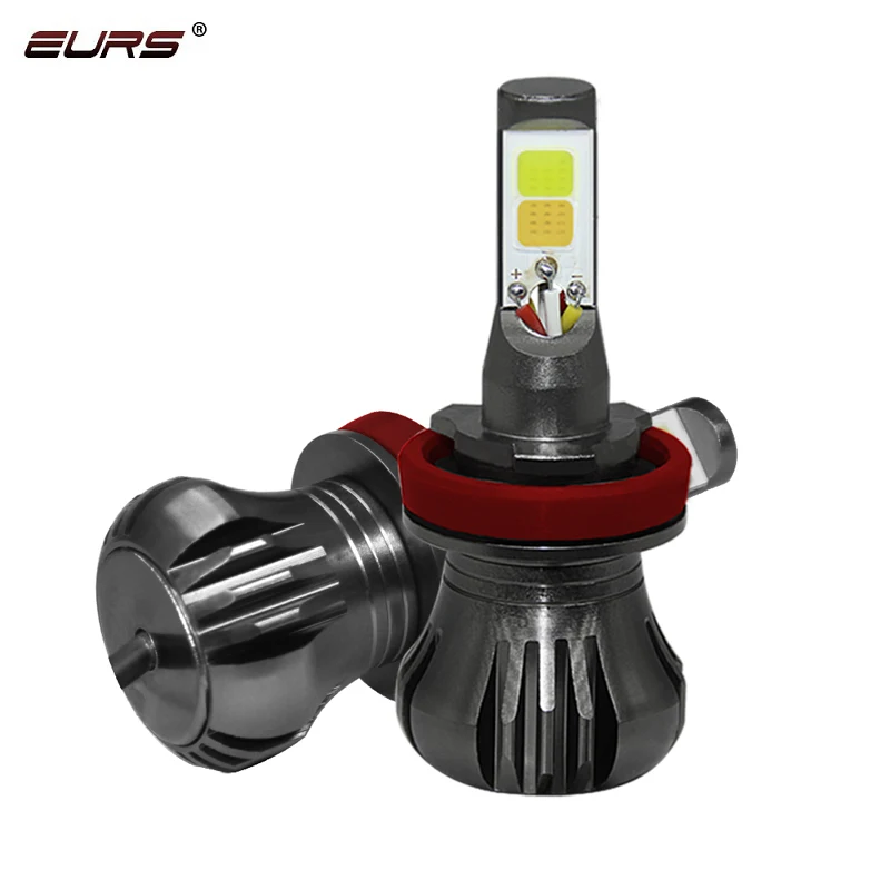 EURS 2Pcs COB Fog Light H8 H11 H3 H1 Led Car 9600LM 40W H27 880 881 Bulbs 3000K 6000K 8000K | Автомобили и мотоциклы