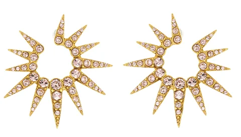 

Sea Urchin with Crystal Stud Earrings for Women