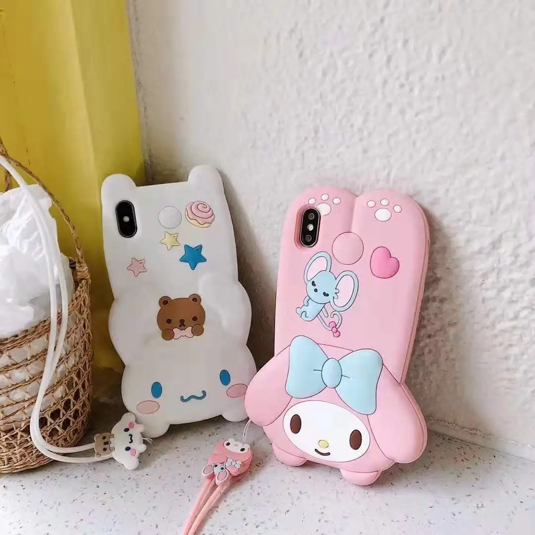 Чехол для телефона EPENA для iphone 11 pro XR XS Max 7 8 plus 6 6S Plus, супер милый 3D мультяшный мягкий чехол для iphone X