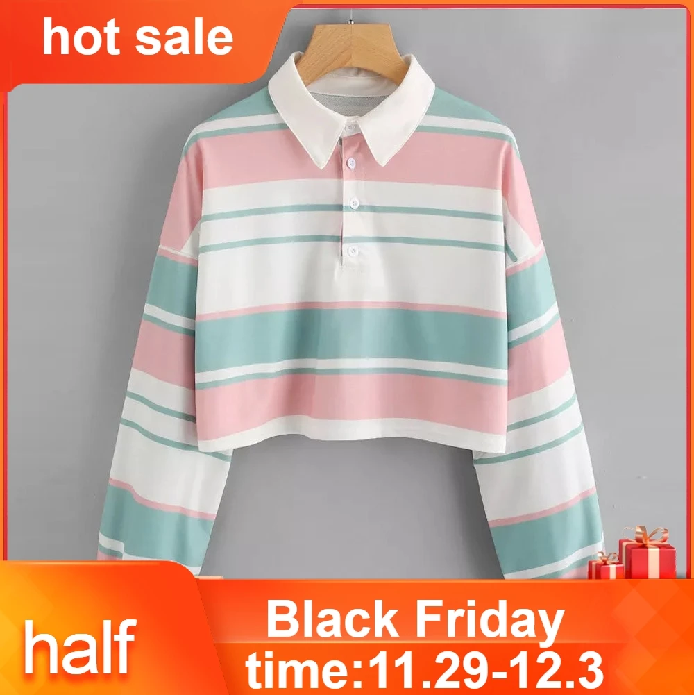 Укороченный пуловер в полоску с открытыми плечами свитшот топ Милая женская