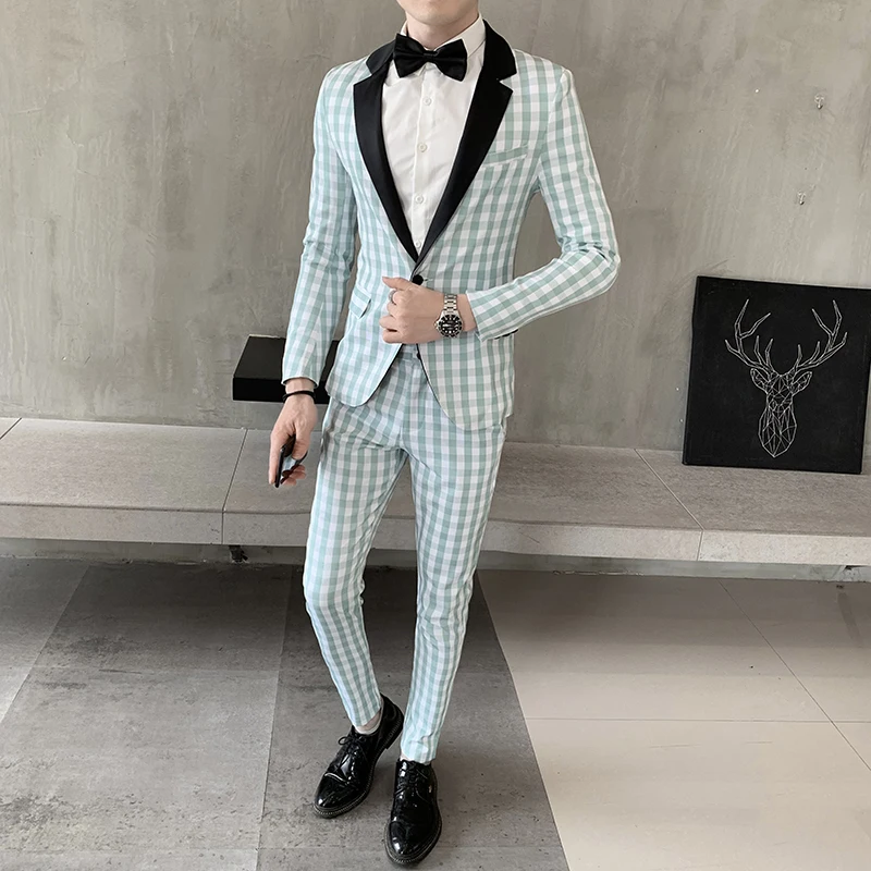 2019 Новинка осени Для мужчин с длинным рукавом Бизнес повседневный комплект