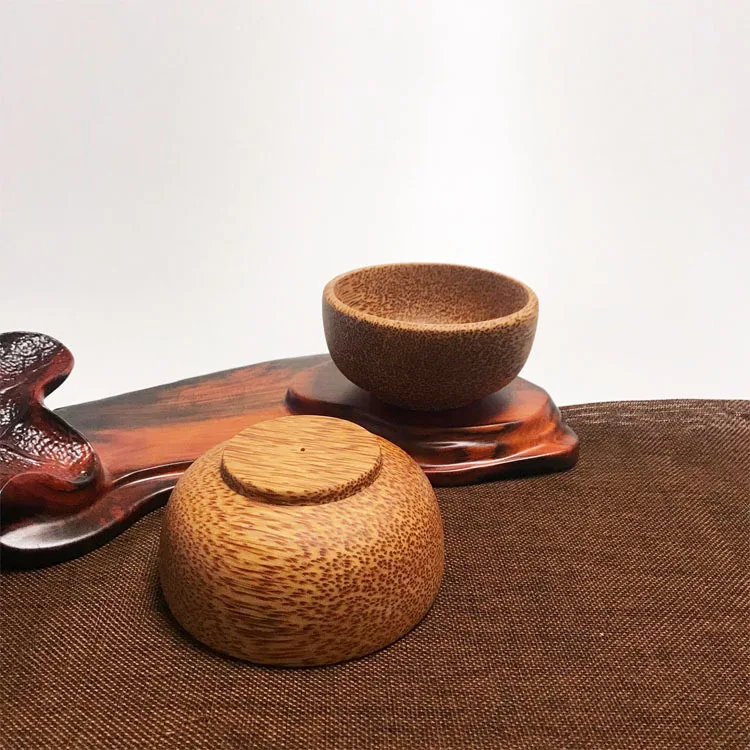 Натуральная старая чаша из кокосового дерева для риса Кокосовая Скорлупа