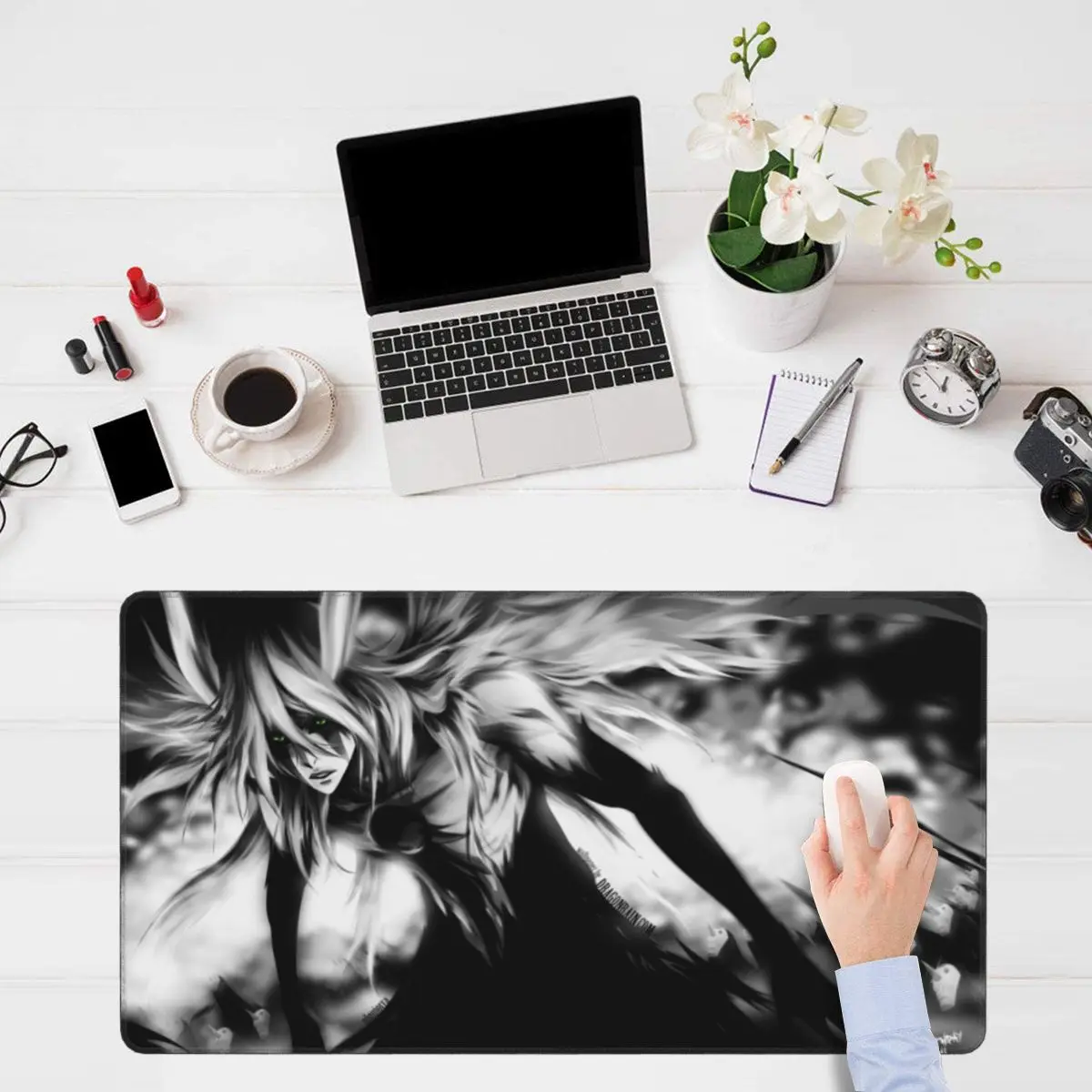 

Ulquiorra Cifer Bleach Anime Gaming Mouse Pad Keyboard Carpet Death Manga Large Anti-slip Natural Rubber Mousepad for Computer