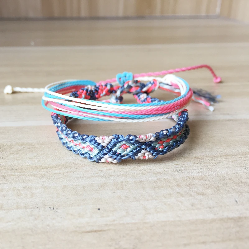 Boho vsco браслеты для девочек ювелирные изделия подарок сделай сам шарм веревочный