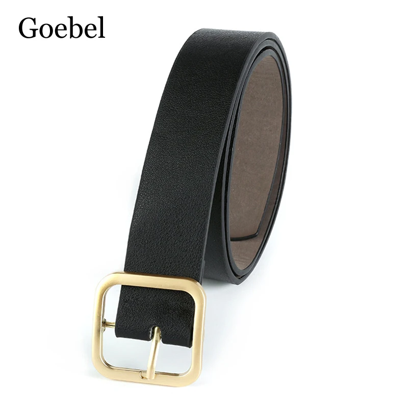 Непористый женский ремень модный простой студенческий широкий яркого цвета для