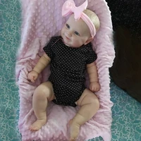 doll girl soft full body toy model baby reborn baby doll silicone toddler with big eyes realistic baby toy kids gift