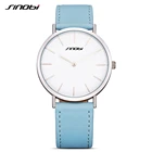 Модные простые женские наручные часы SINOBI, кожаный ремешок, женские кварцевые часы Geneva, часы, Прямая поставка, montre femme