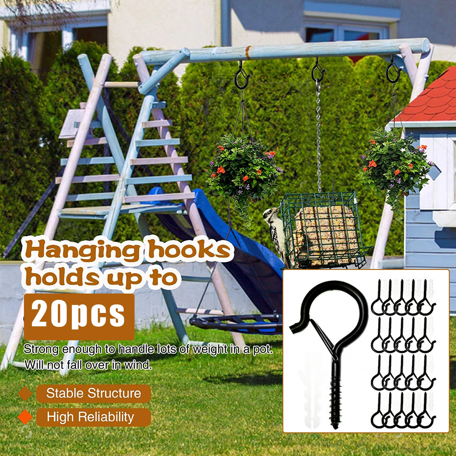 

Лидер продаж, крючок-вешалка для настенного крепления, крючок с винтами, вешалка для освещения, крючки с безопасной пряжкой, многофункциона...