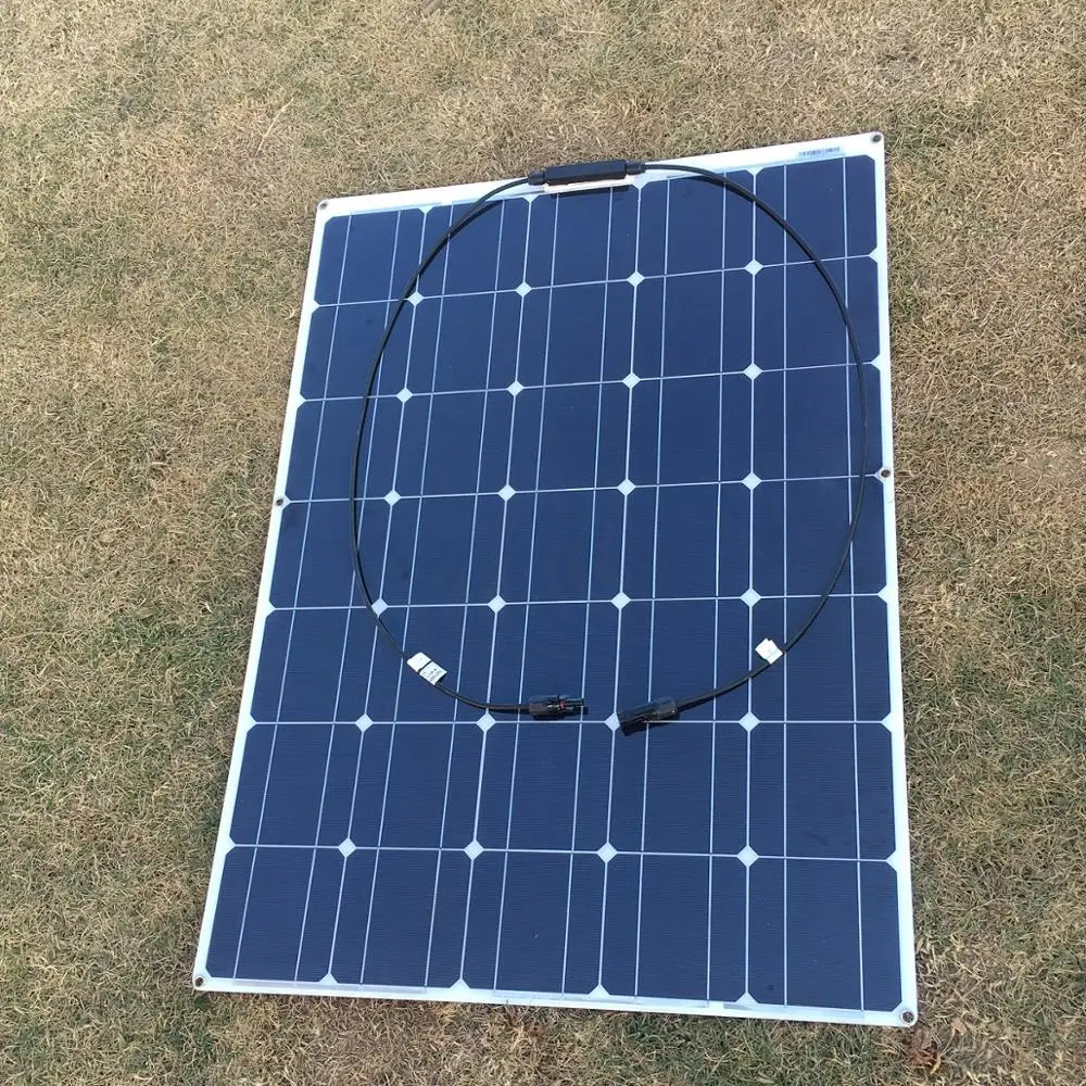 Солнечная панель 100 Вт 17 5 в полугибкая солнечная моноячейка For12V зарядное