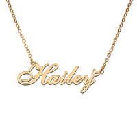 god with love heart personalized character necklace with name hailey for best friend jewelry gift
