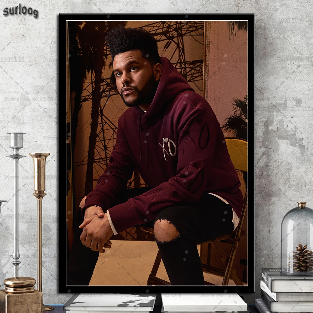 Плакат The Weeknd с музыкой певицей звездами настенные художественные плакаты