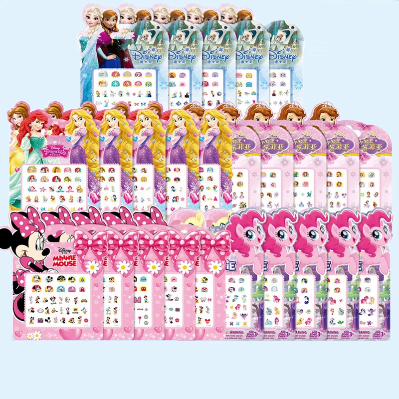 

Disney Frozen 2 Elsa Anna Girls Makeup Toys Nail Stickers Snow White Princess Sofia Minnie Pony Stickers Cartoon Christmas Gift