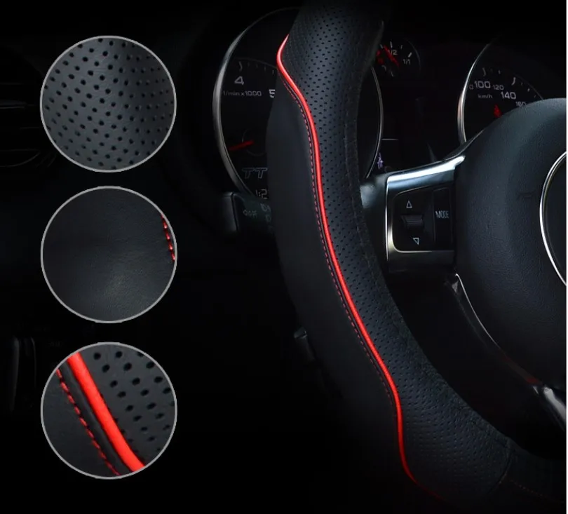 Чехол на руль для автомобиля натуральная кожа чехол набор D формы плоская подошва