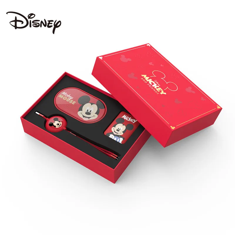 

Disney gift set charging Treasure + one drag three telescopic data cable + Wireless Bluetooth-compatible stereo gift