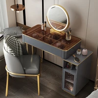 50cm 80cm dressing table light luxury style dressing table bedroom integrated storage cabinet makeup vanity table with mirror