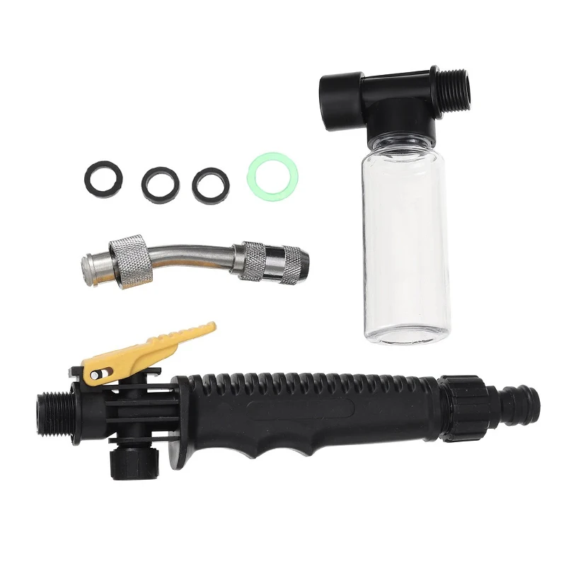 

30/48cm High Pressure Power Washer Spray Nozzle Metal Water Gun Car Wash Watering Garden Cleaning Tools With Foam Bottle
