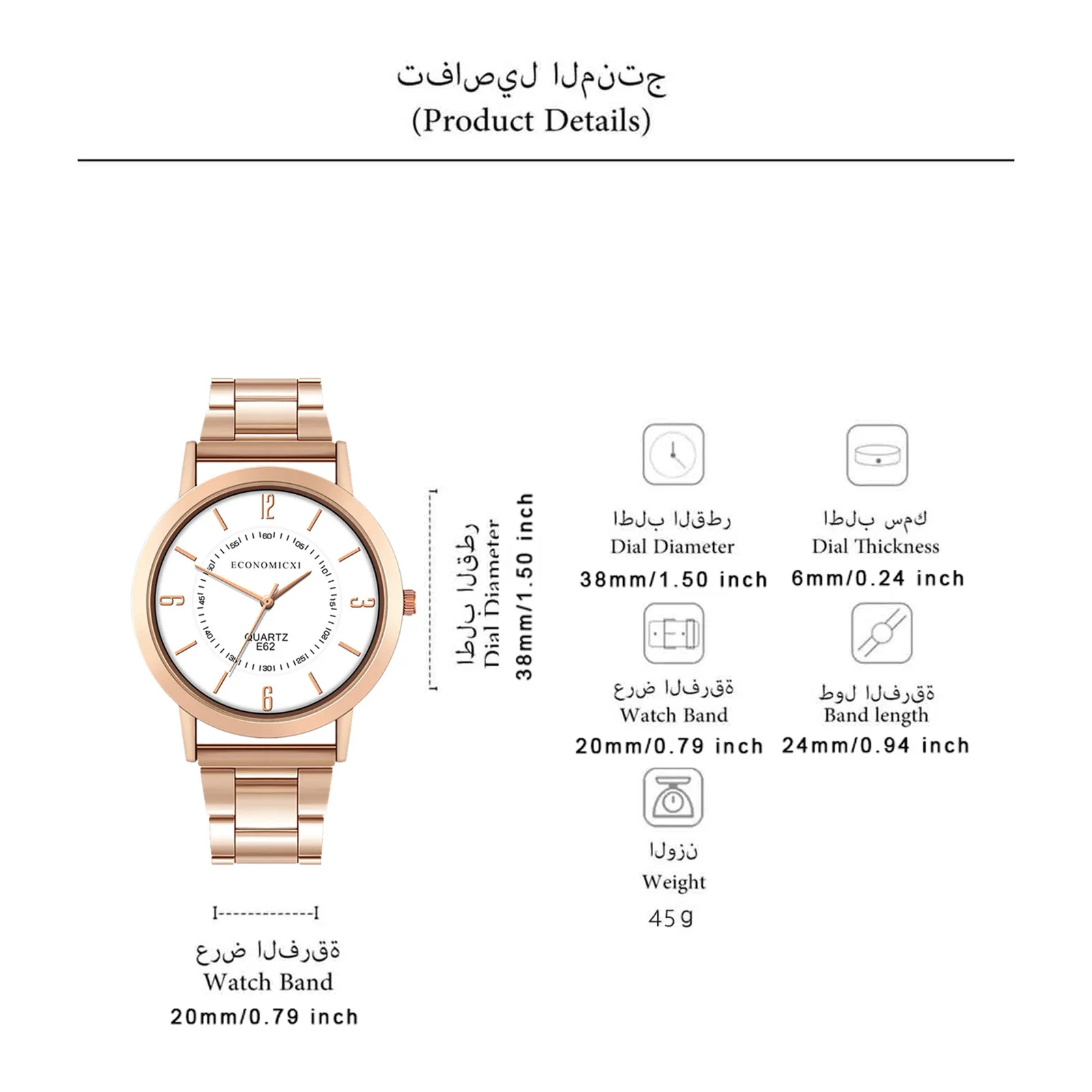 

6Pcs Quartz Watches For Women Luxury Bracelet Quartz Watch Popular Female Wristwatches Bracelets Relojes Para Mujer Montre Femme