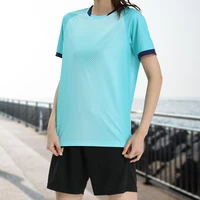 women training sets quick dry sports fitness tshirts suits casual badminton tennis soccer jerseys breathable female running suit