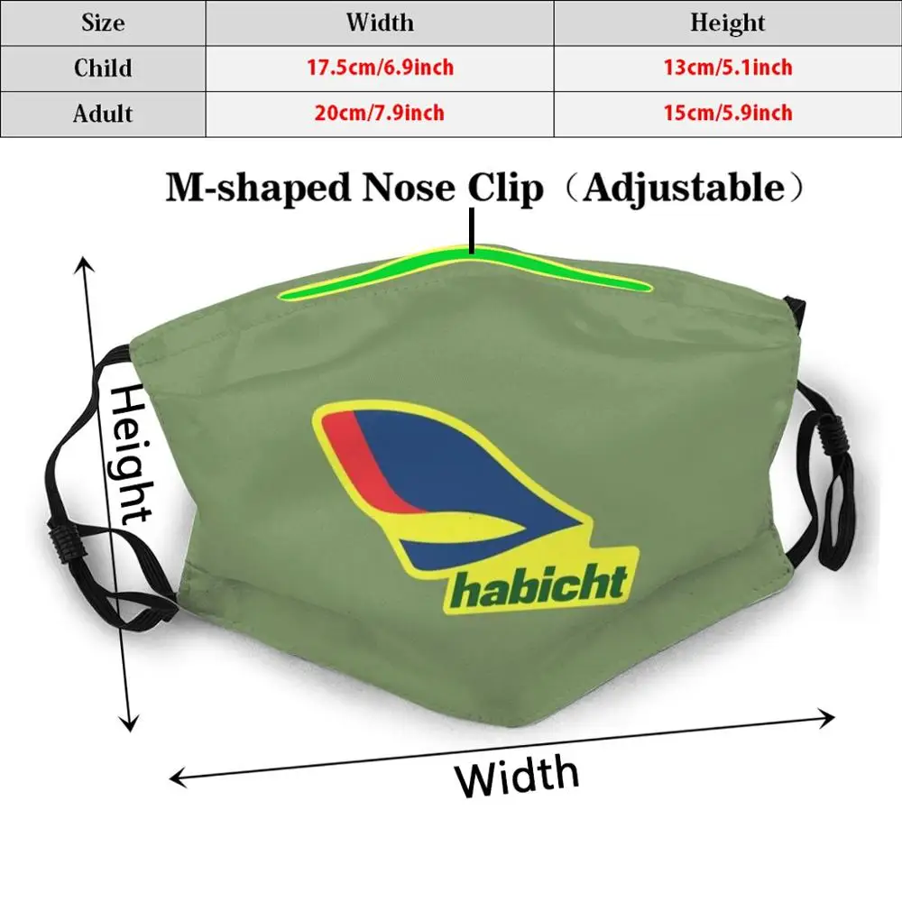 Mask Copy Of Habicht Logo ( V2 Right ) Simson Hawk Sr4 4 Sparrowhawk Sparrow 3 Swallow | Аксессуары для одежды