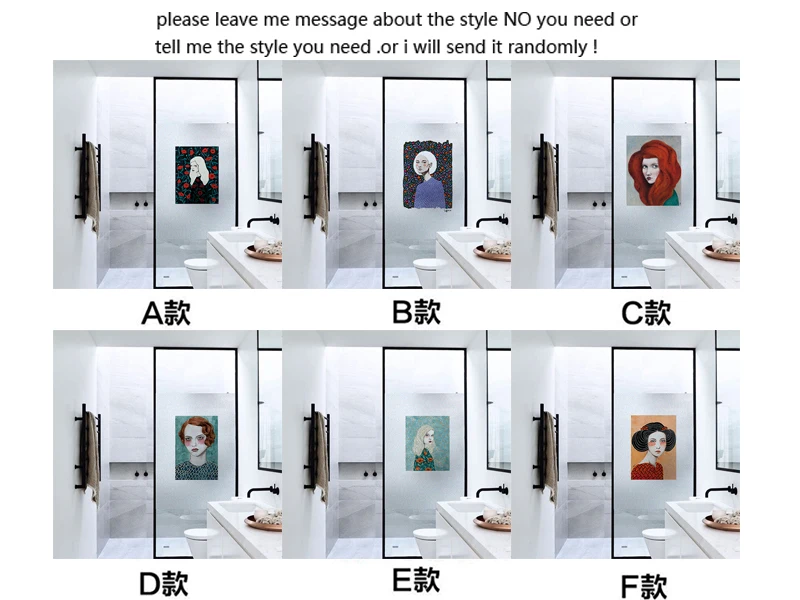 Скандинавская прозрачная пленка с принтом девушки матовая непрозрачная