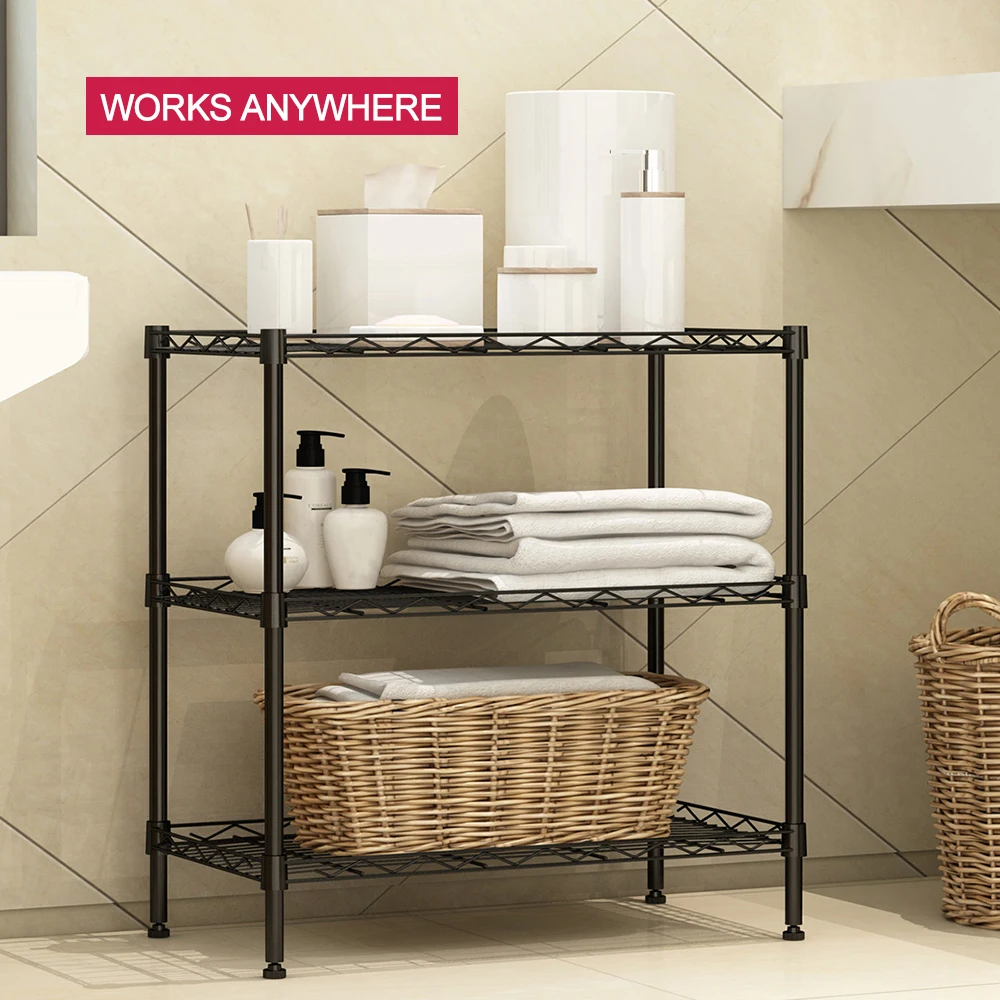 Новый 3 уровневый стеллаж для хранения домашнего металлический органайзер полка