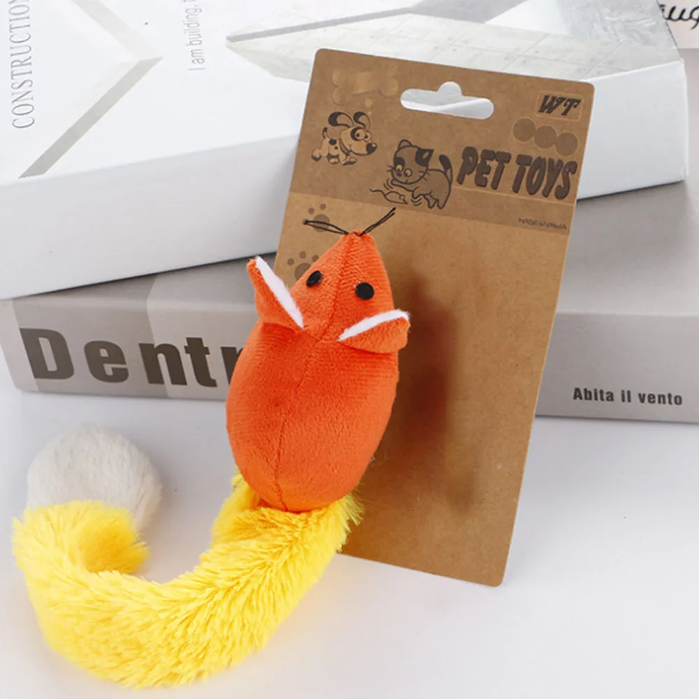 

4pcs Plush Cat Toy Soft Mice Mouse Toys Funny Kitten Chew Toy Training Game
