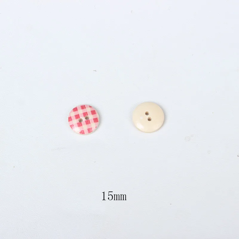 

Jiwuo 50pcs Polka Dot Lattice Wooden Buttons Clothing Decoration Wedding Decor DIY Crafts Scrapbooking For Sewing Accessories