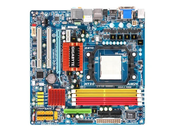 Оригинальная десктопная Материнская плата Gigabyte DDR2 AM2 + GA-MA78GM-S2HP USB2.0 16 ГБ 780