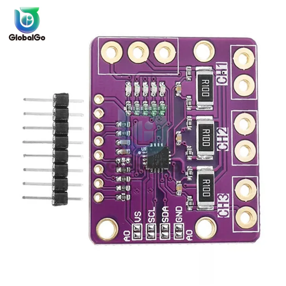 INA3221 блок питания монитор напряжения модуль датчика тройной канал 2 7 в до 5 В ток
