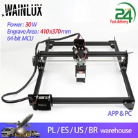 wainlux desktop laser engraver wood cutter master 30w laser engraving and cutting machine logo mark printer wood cnc router
