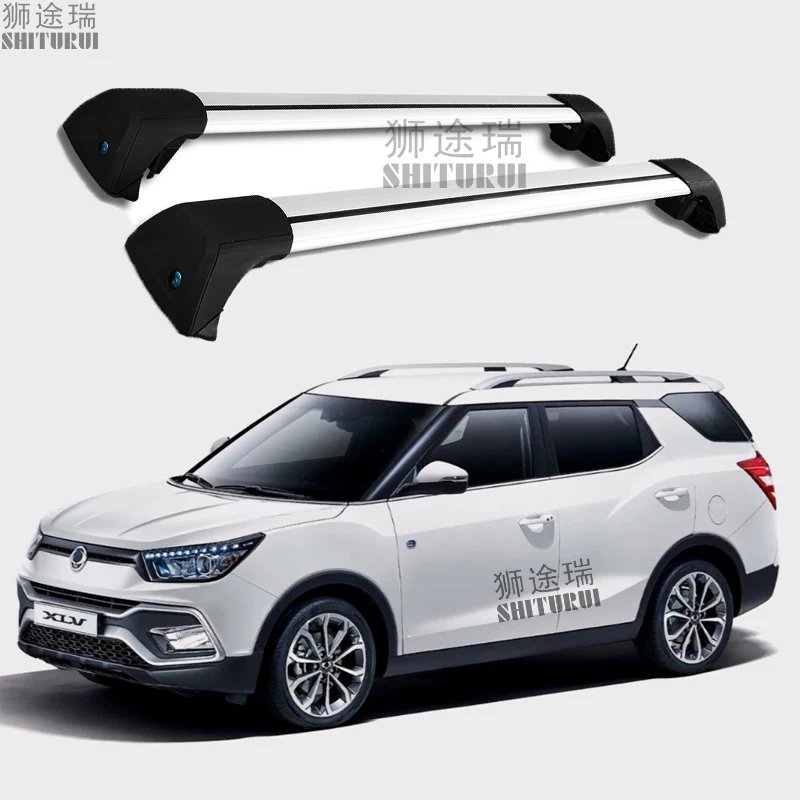 

SHITURUI для SsangYong Tivoli XLV 5 дверей SUV2018 - 2021 (рельсы) Serultra тихий замок на крышу грузовика специальный ременной замок из алюминиевого сплава