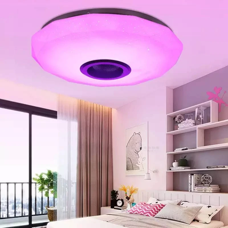 110 220 в современный RGB светодиодный потолочный светильник s Home Light ing 36 Вт 80 APP Bluetooth