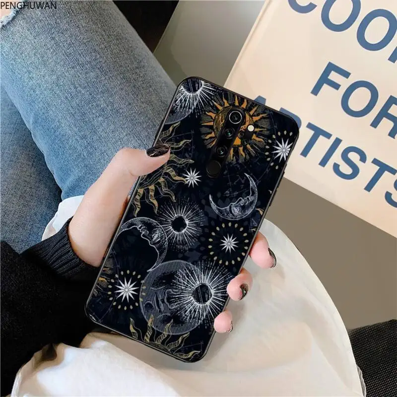 Черный мягкий чехол для телефона с изображением ведьмаков Луны Таро тарем Redmi Note 8