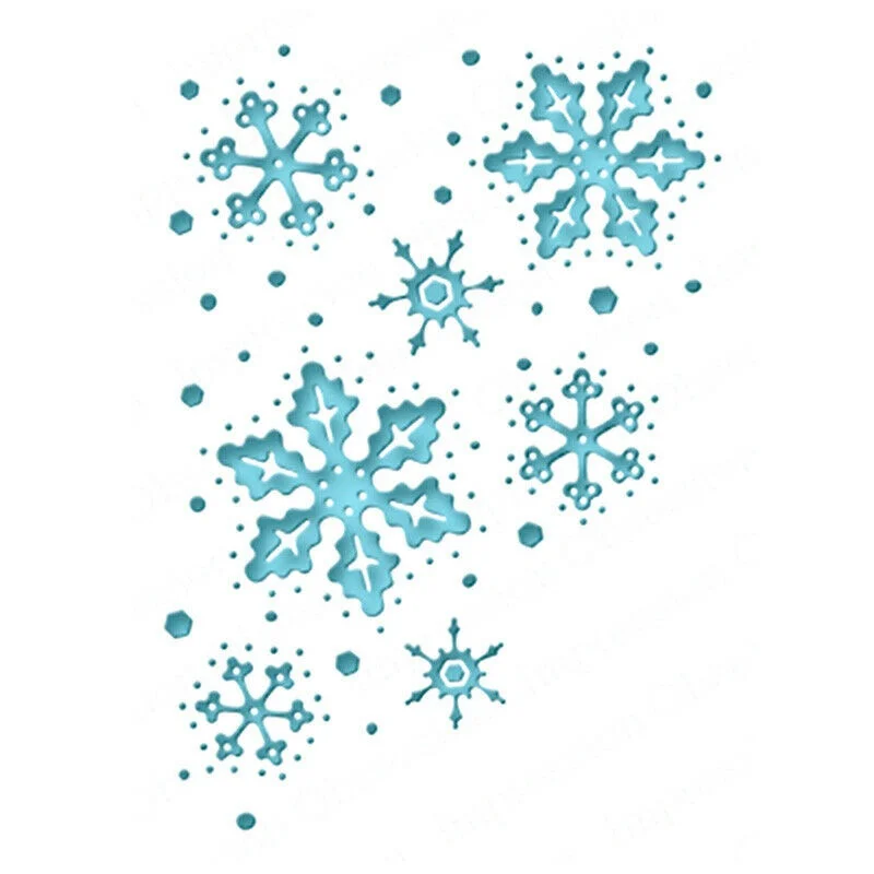 DIY штамп для вырезания Рождественская Снежинка металлические штампы