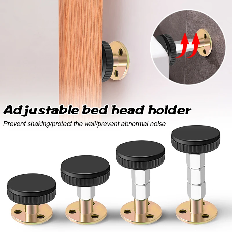 

Adjustable Threaded Bed Frame Anti-Shake Tool Headboard Stoppers Protect The Wall from Banging For Home CLH@8