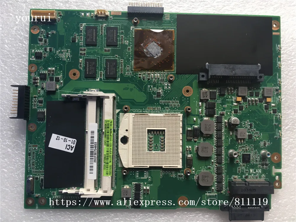 

Yourui для ASUS K52JR K52JE материнская плата для ноутбука REV 2,2 DDR3 работает идеально