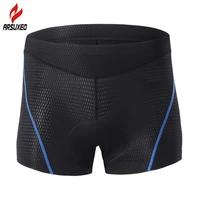 arsuxeo mens cycling shorts underwear breathable quick dry mesh fabric road bike bicycle shorts with sponge silicone gel pad