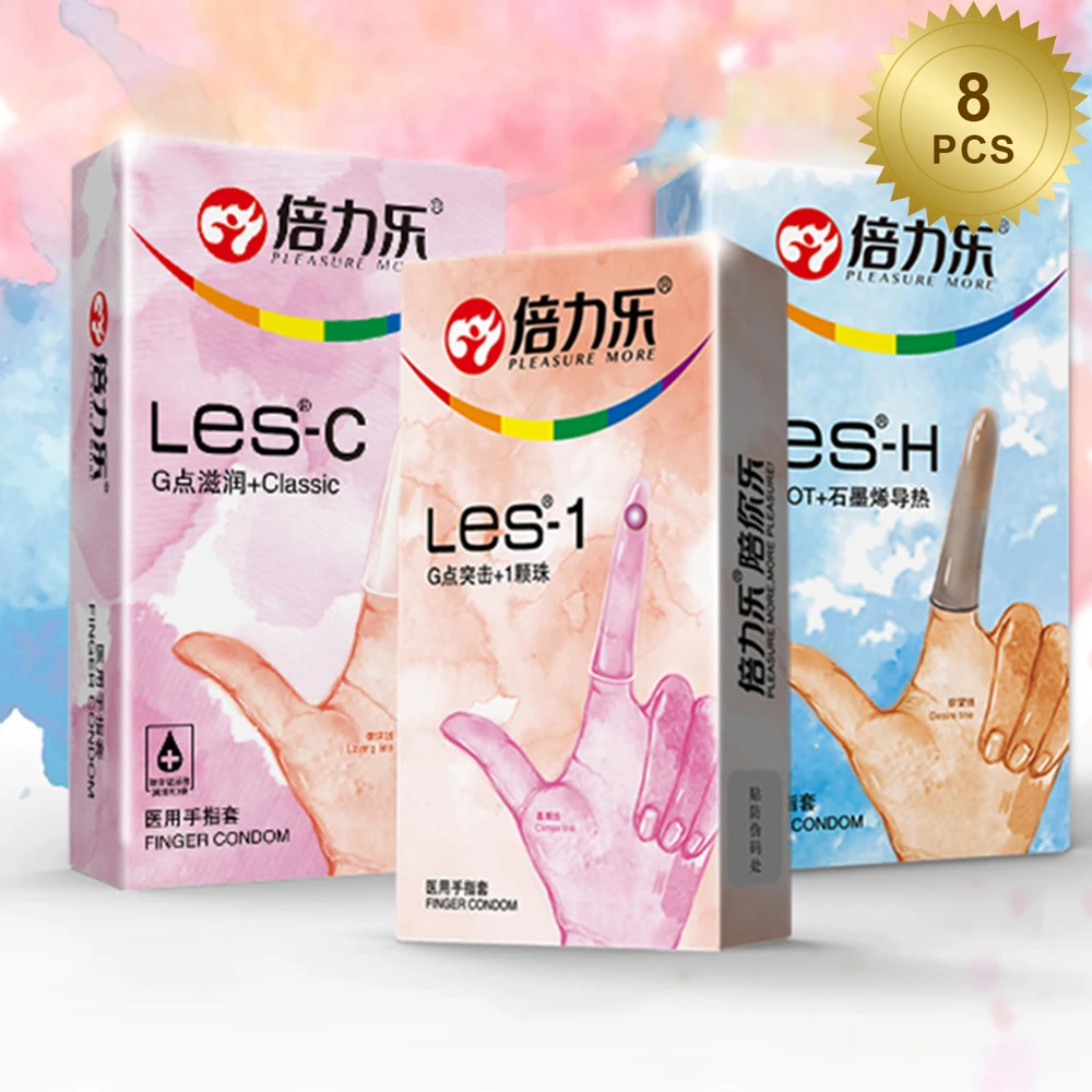 8 шт напальчник презерватив для Для женщин лесбиянок здоровья из натурального