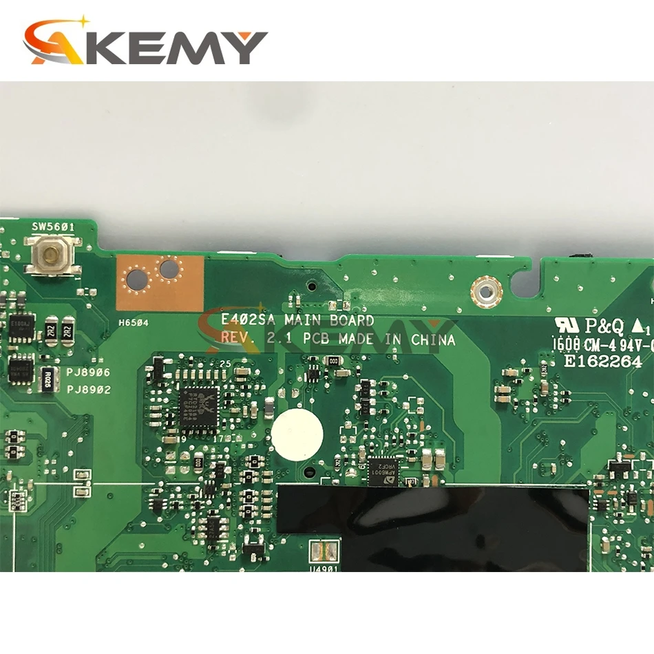 akemy e402sa laptop motherboard for asus e502sa e502s 15 inch original mainboard 8gb ram n3710 cpu free global shipping