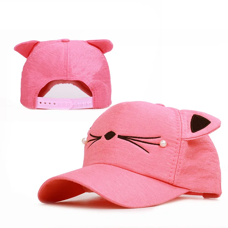 

Spring/summer cat ear beard children baseball cap 2020 new private cartoon hat sunshade cap