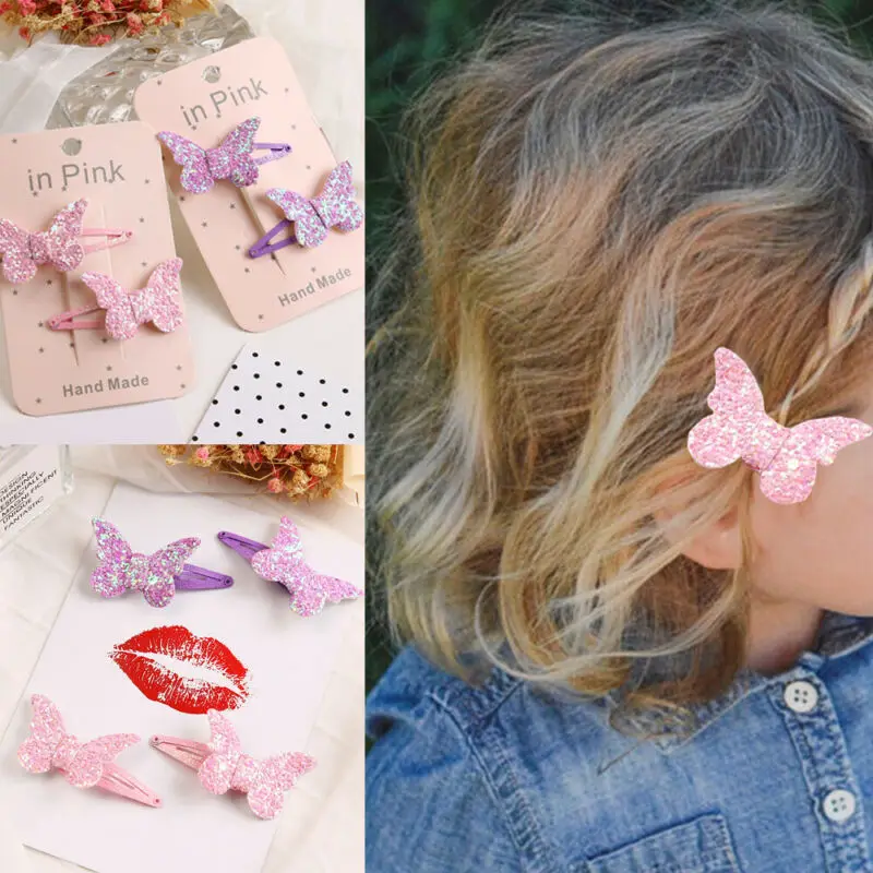 Заколка для волос девочек блестящий Блестящий бант с пайетками заколка бантом