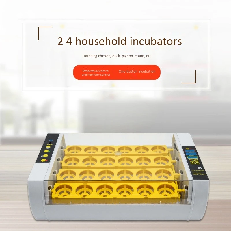 

24 Chick Incubator Temperature Control Digital Automatic Chick Incubator Egg Incubator with US Plug