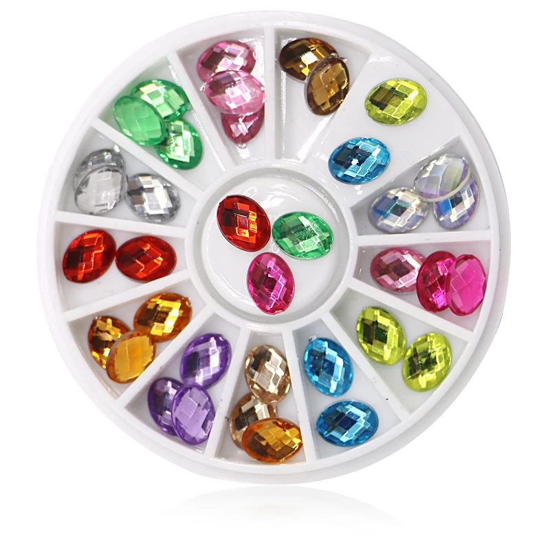 Wholesale 10-40Box Mixed Color Crystal Nail Art Rhinestones Irregular Gems Beads Manicure Nail 3D Decoration DIY Nail Tools