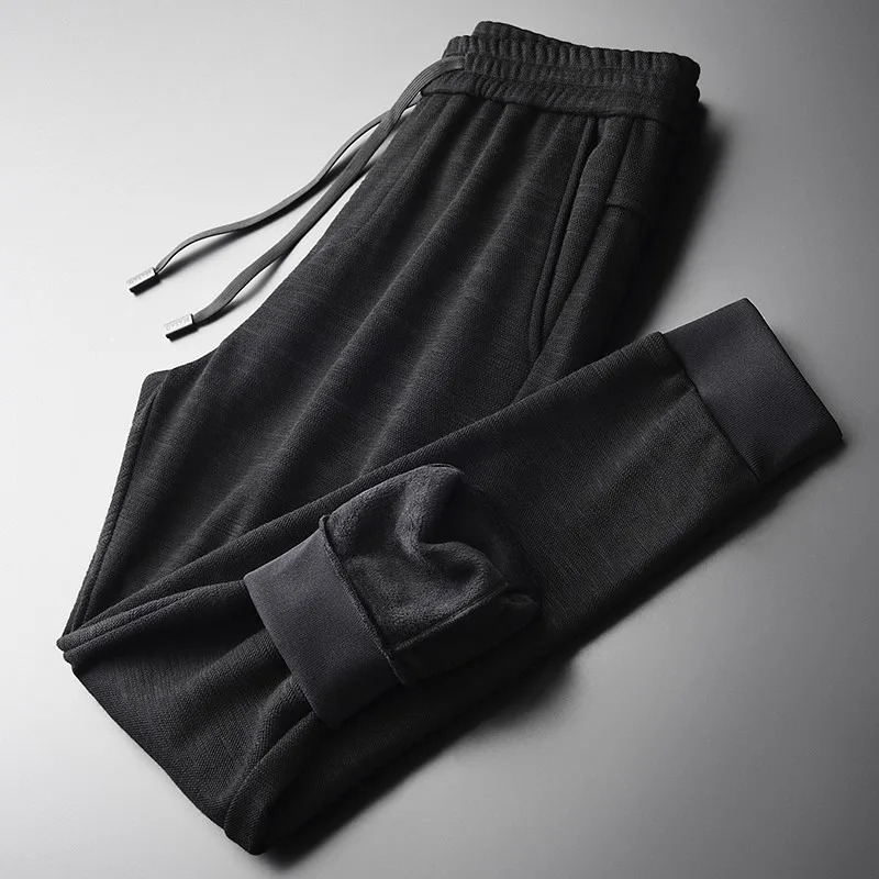 

Minglu протектор бархатные мужские брюки, высокое качество, для осени и зимы, плотные повседневные мужские штаны Мода Slim Fit Мужские штаны разме...