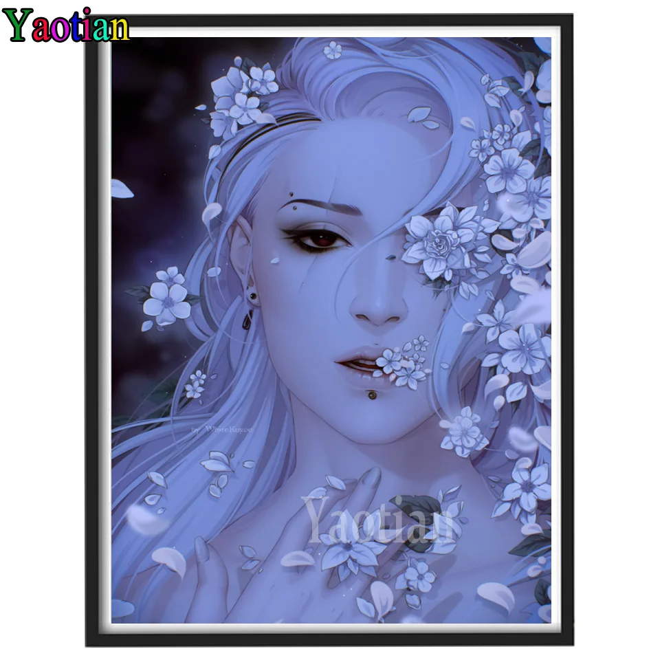 

5D DIY Diamond Painting Beauty flower Full Square Round Drill mosiac Crosss Stitch Diamond Embroidery Pattern home decor